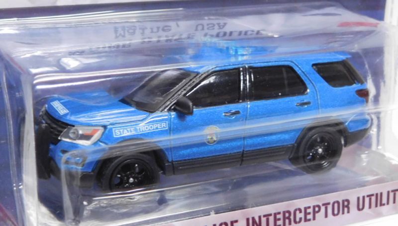 画像: 2018 GREENLIGHT HOT PURSUIT S27 【2016 FORD POLICE INTERCEPTOR UTILITY】 BLUE/RR (MAINE STATE POLICE)