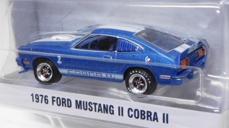 画像: 2018 GREENLIGHT GL MUSCLE S20 【1976 FORD MUSTANG II COBRA II】 BLUE/RR 