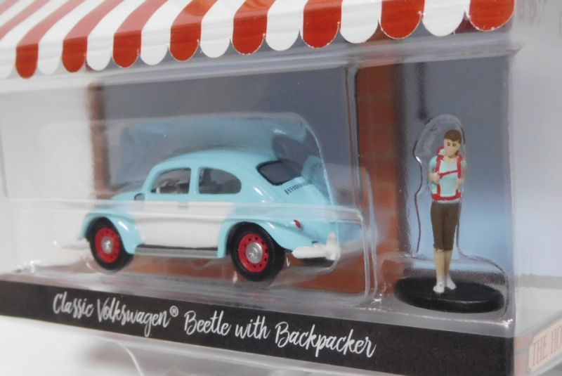 画像: 2018 GREENLIGHT THE HOBBY SHOP S4 【CLASSIC VOLKSWAGEN BEETLE with BACKPACKER】 LT.BLUE/RR