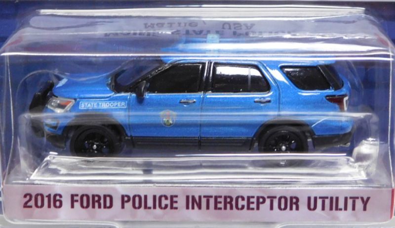 画像: 2018 GREENLIGHT HOT PURSUIT S27 【2016 FORD POLICE INTERCEPTOR UTILITY】 BLUE/RR (MAINE STATE POLICE)