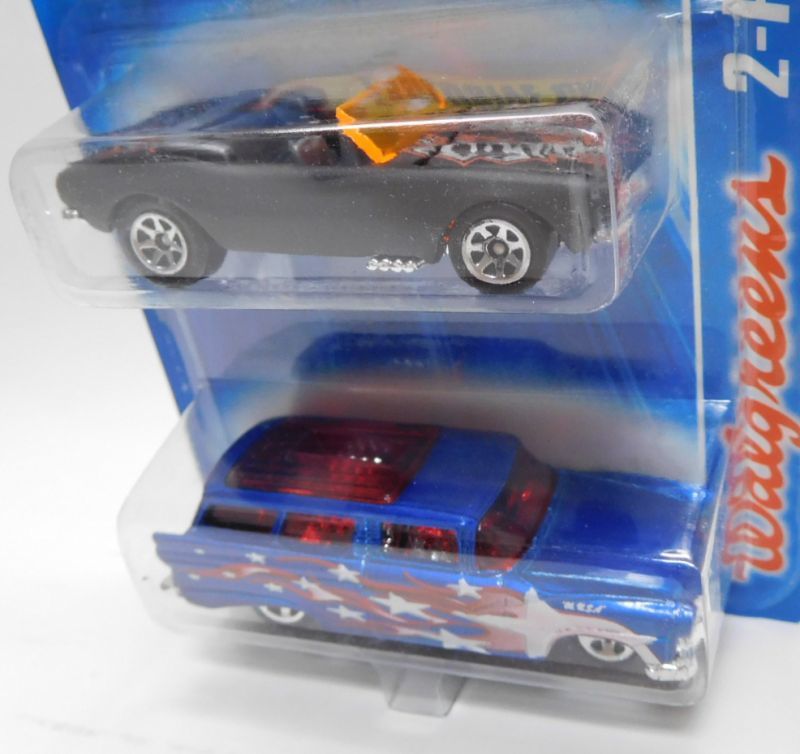 画像: 2007 WALGREENS EXCLUSIVE 2PACK 【1967 CAMARO CONVERTIBLE】　FLAT BLACK (with 8 CRATE)/5SP (CHOJIRO GRAPHIC'S)