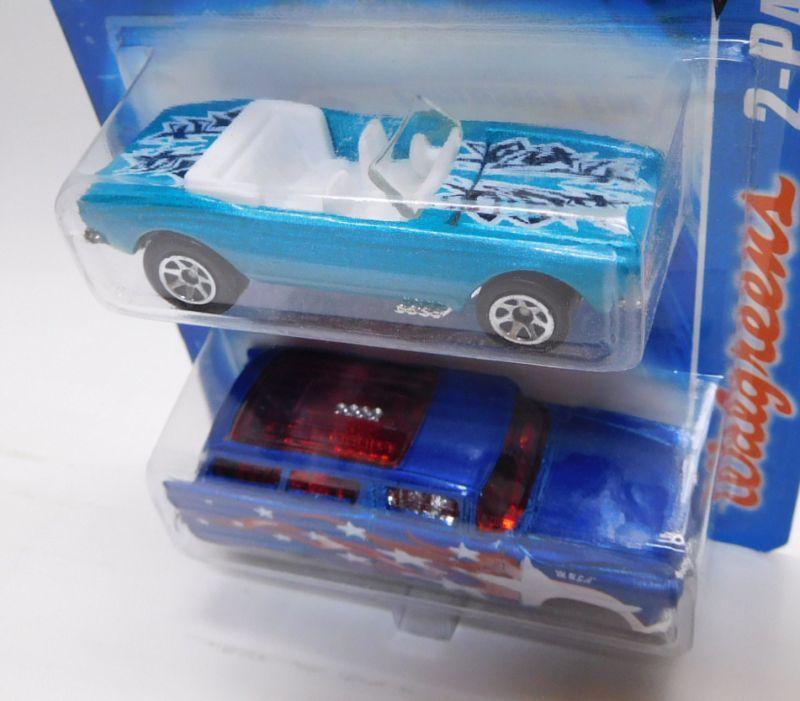 画像: 2007 WALGREENS EXCLUSIVE 2PACK 【1967 CAMARO CONVERTIBLE】　AQUA (with 8 CRATE)/5SP (CHOJIRO GRAPHIC'S)