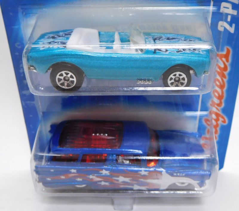 画像: 2007 WALGREENS EXCLUSIVE 2PACK 【1967 CAMARO CONVERTIBLE】　AQUA (with 8 CRATE)/5SP (CHOJIRO GRAPHIC'S)