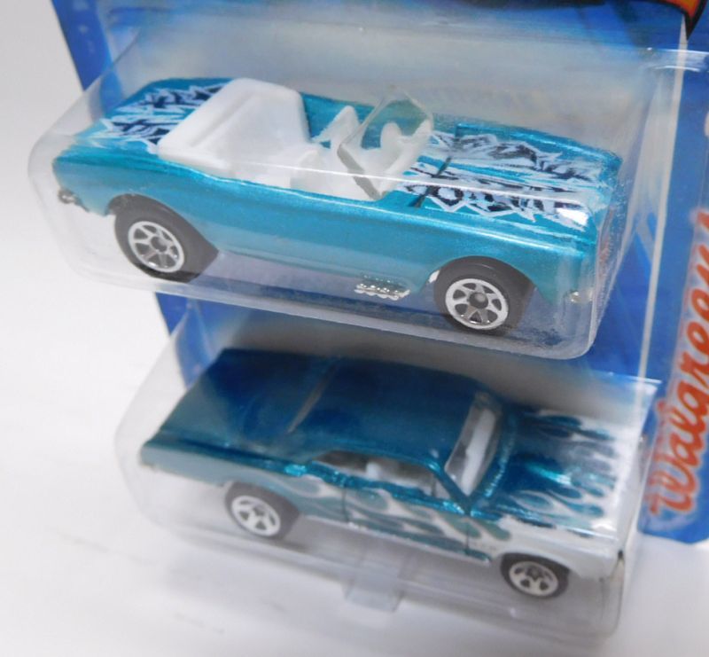 画像: 2007 WALGREENS EXCLUSIVE 2PACK 【1967 CAMARO CONVERTIBLE】　AQUA (with '67 PONTIAC GTO)/5SP (CHOJIRO GRAPHIC'S)