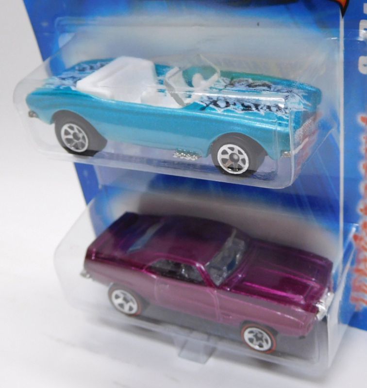 画像: 2007 WALGREENS EXCLUSIVE 2PACK 【1967 CAMARO CONVERTIBLE】　AQUA (with '69 PONTIAC FIREBIRD T/A)/5SP (CHOJIRO GRAPHIC'S)