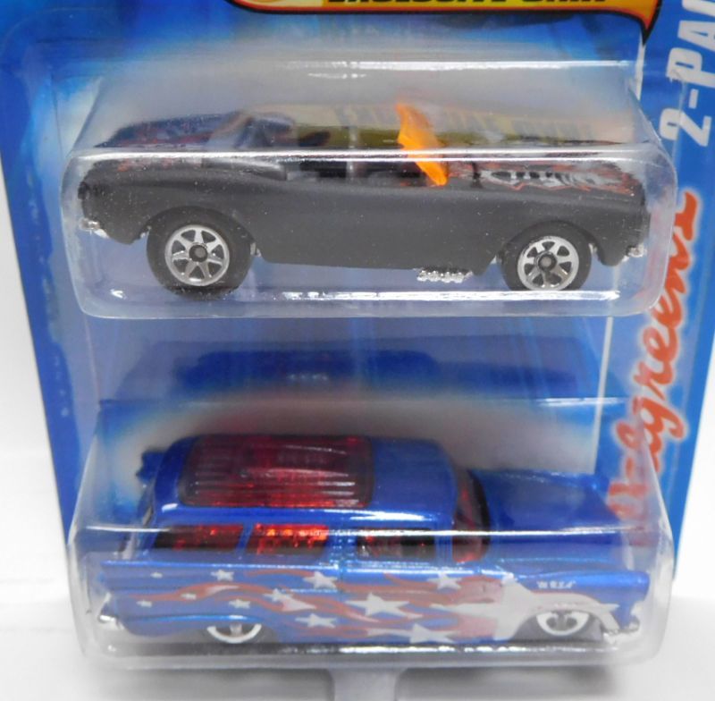 画像: 2007 WALGREENS EXCLUSIVE 2PACK 【1967 CAMARO CONVERTIBLE】　FLAT BLACK (with 8 CRATE)/5SP (CHOJIRO GRAPHIC'S)