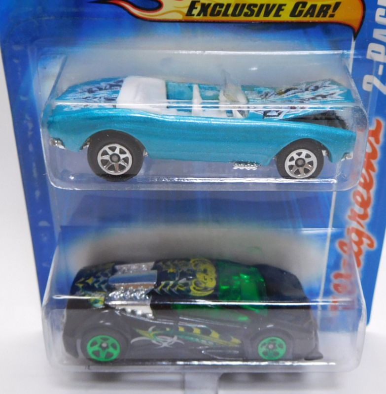 画像: 2007 WALGREENS EXCLUSIVE 2PACK 【1967 CAMARO CONVERTIBLE】　AQUA (with ZOTIC)/5SP (CHOJIRO GRAPHIC'S)