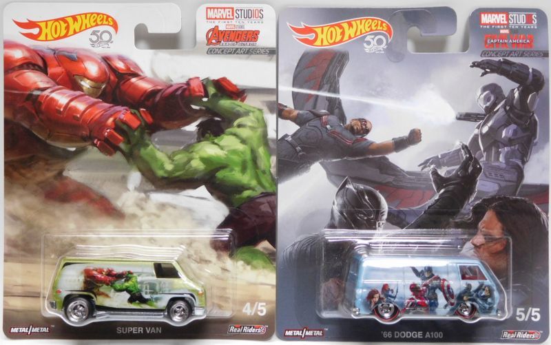 画像: 2018 POP CULTURE - "MARVEL STUDIOS " 【5種セット】 3D-LIVERY/VW DELUXE STATION WAGON/'66 DODGE A-100/SUPER VAN/COMBAT MEDIC