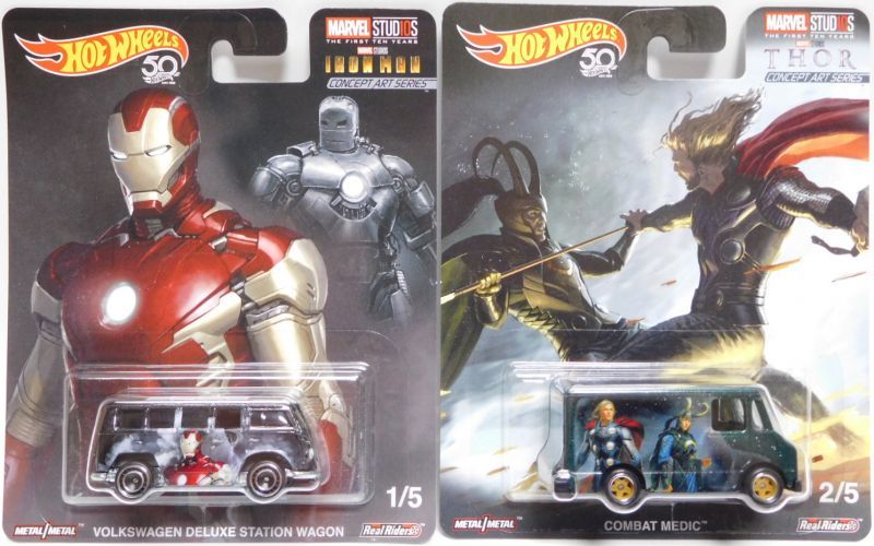 画像: 2018 POP CULTURE - "MARVEL STUDIOS " 【5種セット】 3D-LIVERY/VW DELUXE STATION WAGON/'66 DODGE A-100/SUPER VAN/COMBAT MEDIC