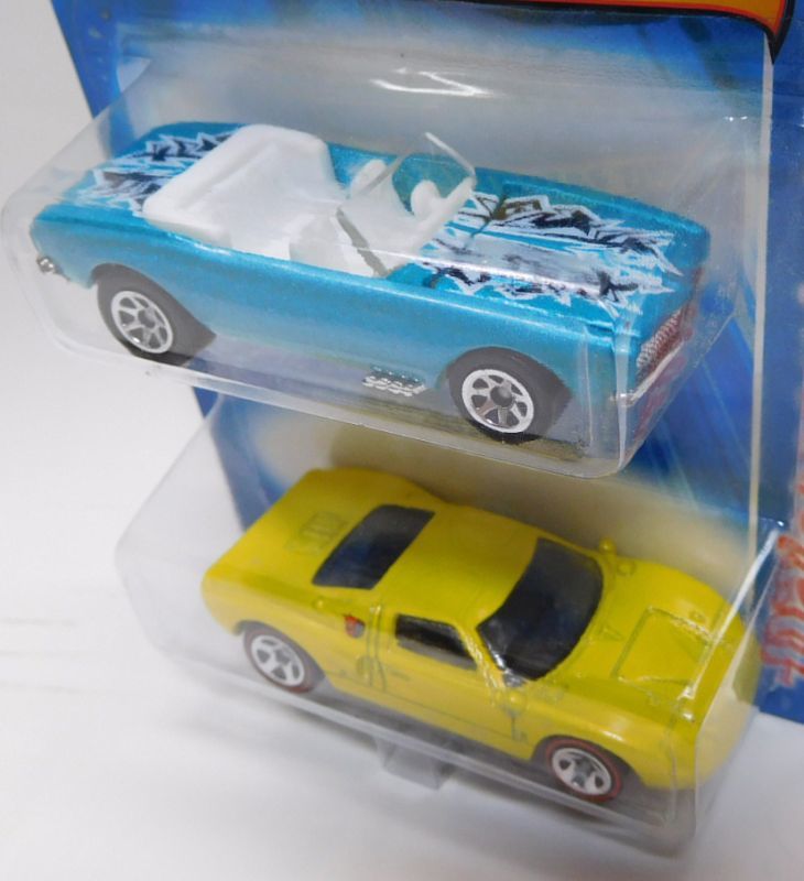 画像: 2007 WALGREENS EXCLUSIVE 2PACK 【1967 CAMARO CONVERTIBLE】　AQUA (with FORD GT-40)/5SP (CHOJIRO GRAPHIC'S)