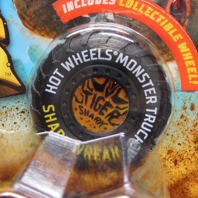 画像: 2018 HW MONSTER TRUCKS! 【TIGER SHARK】 ORANGE (includes COLLECTABLE WHEEL!)