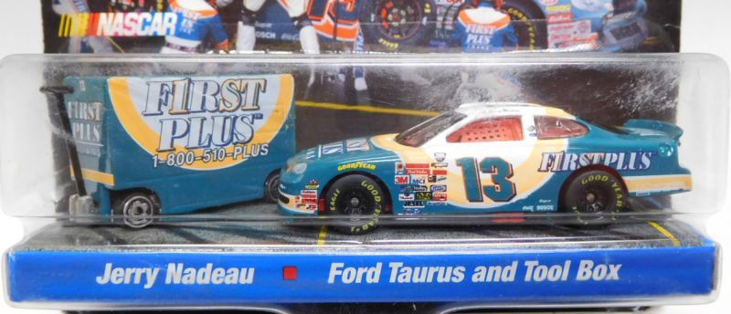 画像: 1998 HOT WHEELS PRO RACING PIT CREW 【#13 TEAM FIRST PLUS/FORD TAURUS and TOOL BOX】　GREEN/RR