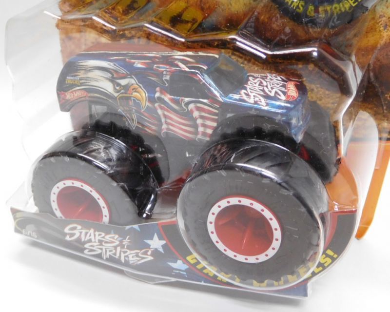 画像: 2018 HW MONSTER TRUCKS! 【STARS & STRIPES】 DK.BLUE (includes COLLECTABLE WHEEL!)