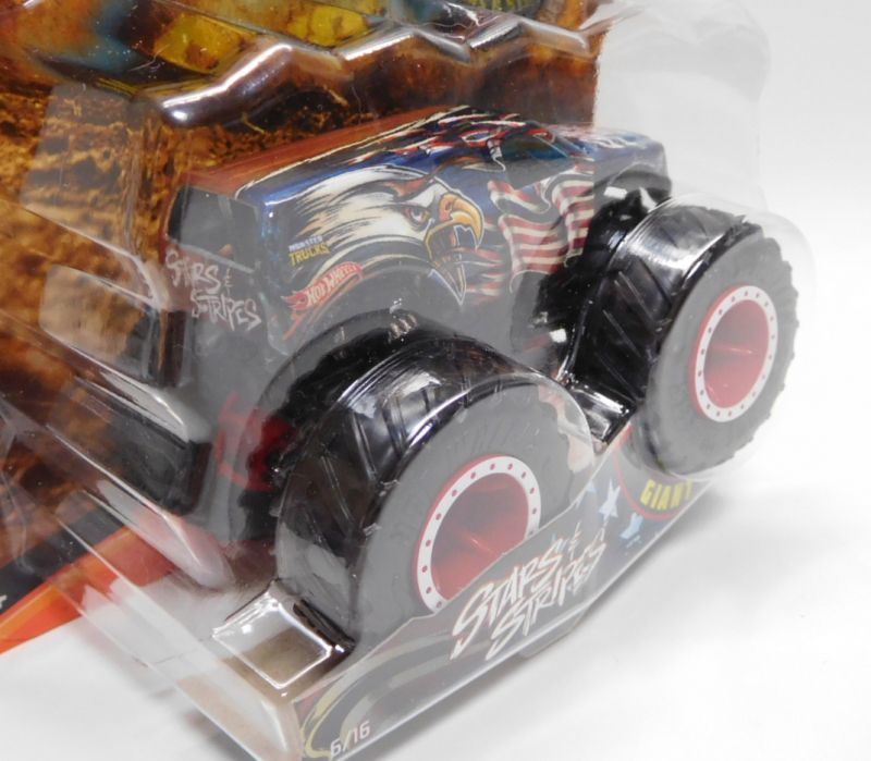 画像: 2018 HW MONSTER TRUCKS! 【STARS & STRIPES】 DK.BLUE (includes COLLECTABLE WHEEL!)