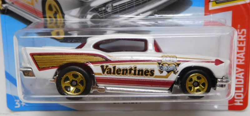 画像: 【'57 CHEVY】WHITE/5SP (VALENTINES TAMPO)(インターナショナル・ショートカード）