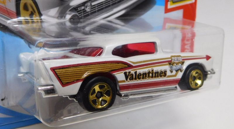 画像: 【'57 CHEVY】WHITE/5SP (VALENTINES TAMPO)(インターナショナル・ショートカード）