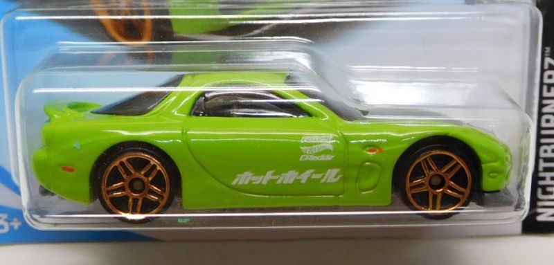 画像: 【'95 MAZDA RX-7】 LT.GREEN/PR5 (ホットホイールTAMPO)(インターナショナル・ショートカード）