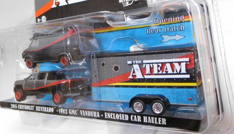 画像: 2018 GREENLIGHT HOLLYWOOD HITCH & TOW S5【THE A-TEAM】 2015 CHEVROLET SILVERADO/1983 GMC VANDURA(弾痕TAMPO)/ ENCLOSED CAR HAULER