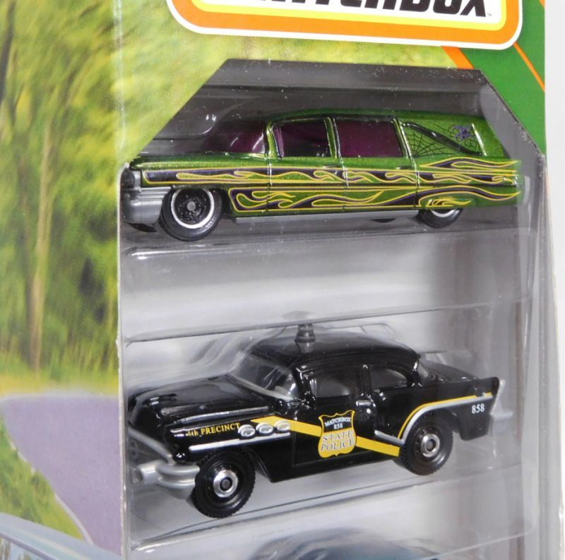 画像: 2018 MATCHBOX 5PACK 【COFFEE CRUISERS】'63 Cadillac Hearse /´56 Buick Century Police/´61 Jaguar E-Type Coupe/Dodge Viper RT/10/´56 Ford Pick-Up(MOONEYES)