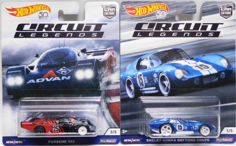 画像: 2018 HW CAR CULTURE 【Eアソート CIRCUIT LEGENDS (5種セット）】 MAZDA 787B/PORSCHE 962/'69 COPO CORVETTE/'16 FORD GT RACE/SHELBY COBRA DAYTONA COUPE(予約不可）