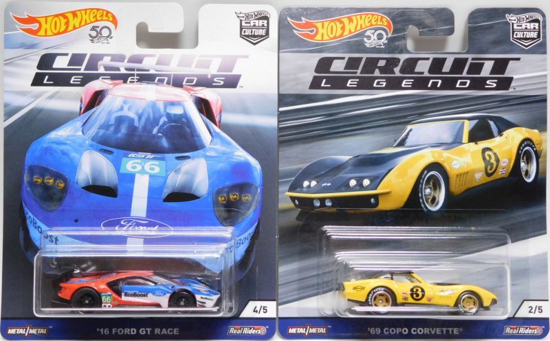 画像: 2018 HW CAR CULTURE 【Eアソート CIRCUIT LEGENDS (5種セット）】 MAZDA 787B/PORSCHE 962/'69 COPO CORVETTE/'16 FORD GT RACE/SHELBY COBRA DAYTONA COUPE(予約不可）