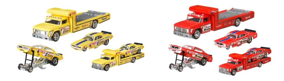 画像: 2018 HW CAR CULTURE - TEAM TRANSPORT【Bアソート (4種セット）】 '72 PLYMOUTH CUDA FUNNY CAR/PLYMOUTH DUSTER FUNNY CAR/PORSCHE 962/NISSAN LAUREL 2000 SGX