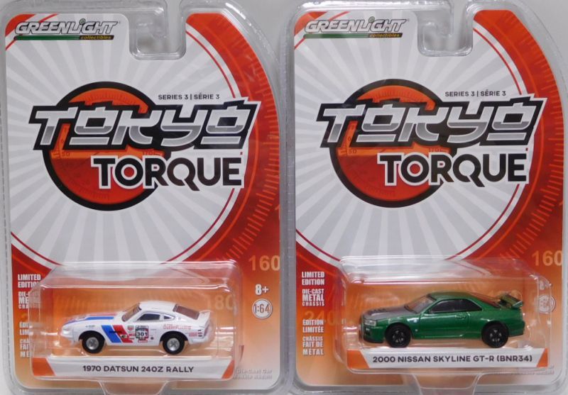 画像: 2018 GREENLIGHT TOKYO TORQUE S3 【6種セット】 1972 BRE DATSUN 510/1971 RAY DADDY AUTO DATSUN 510/1971 NISSAN SKYLINE 2000 GT-R/1972 NISSAN SKYLINE 2000 GT-R/1970 DATSUN 240Z RALLY/2000 NISSAN SKYLINE GT-R(BNR34)