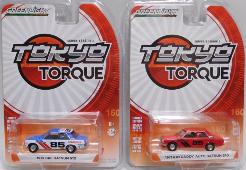 画像: 2018 GREENLIGHT TOKYO TORQUE S3 【6種セット】 1972 BRE DATSUN 510/1971 RAY DADDY AUTO DATSUN 510/1971 NISSAN SKYLINE 2000 GT-R/1972 NISSAN SKYLINE 2000 GT-R/1970 DATSUN 240Z RALLY/2000 NISSAN SKYLINE GT-R(BNR34)