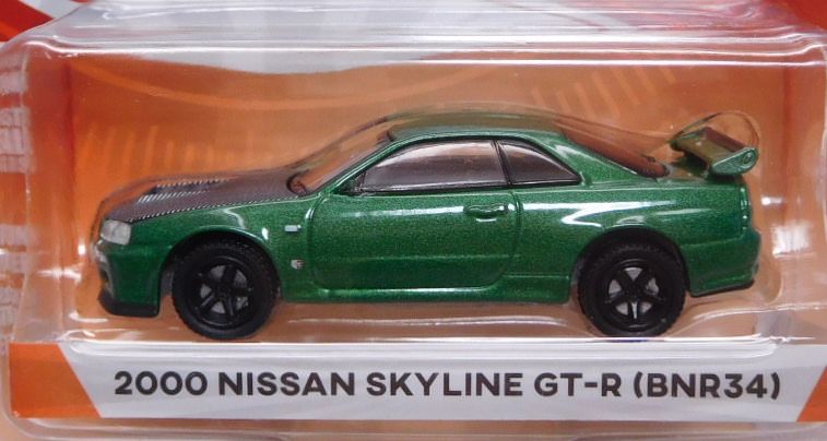 画像: 2018 GREENLIGHT TOKYO TORQUE S3 【2000 NISSAN SKYLINE GT-R (BNR34)】 GREEN/RR