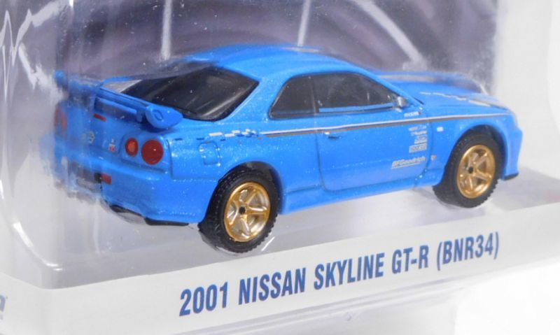 画像: 2018 GREENLIGHT HOBBY EXCLUSIVE 【"BF Goodrich" 2001 NISSAN SKYLINE GT-R (BNR34)】 LT.BLUE/RR