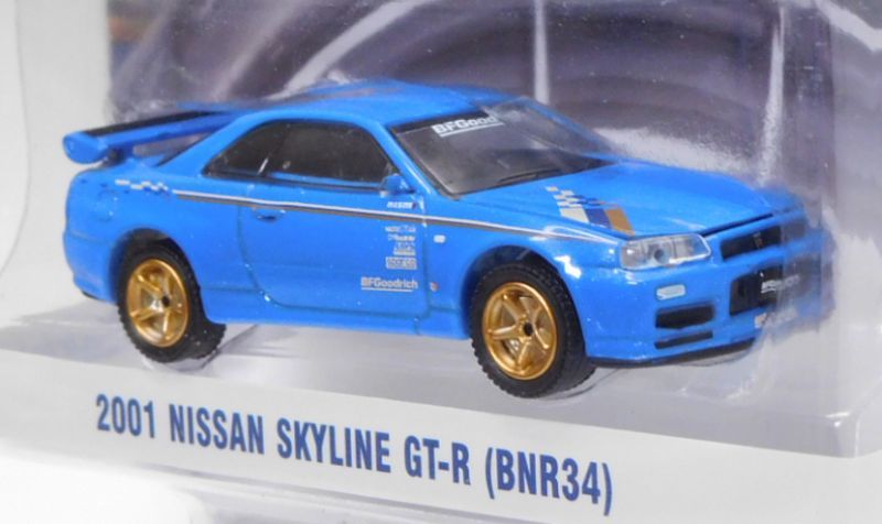 画像: 2018 GREENLIGHT HOBBY EXCLUSIVE 【"BF Goodrich" 2001 NISSAN SKYLINE GT-R (BNR34)】 LT.BLUE/RR