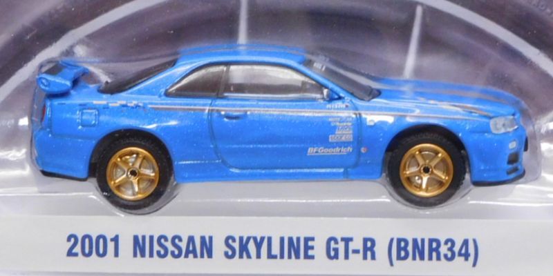 画像: 2018 GREENLIGHT HOBBY EXCLUSIVE 【"BF Goodrich" 2001 NISSAN SKYLINE GT-R (BNR34)】 LT.BLUE/RR