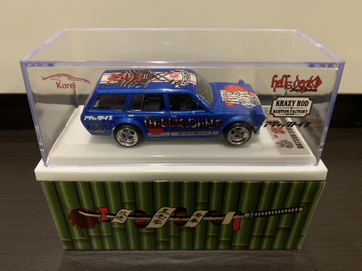 画像: 【ご予約】PRE-ORDER - シンガポール限定 【HELLS DEPT x KOREI　"武者" DATSUN 510 WAGON "改"（世界限定55台）】 BLUE/RR （送料サービス適用外）(11月下旬以降入荷予定）