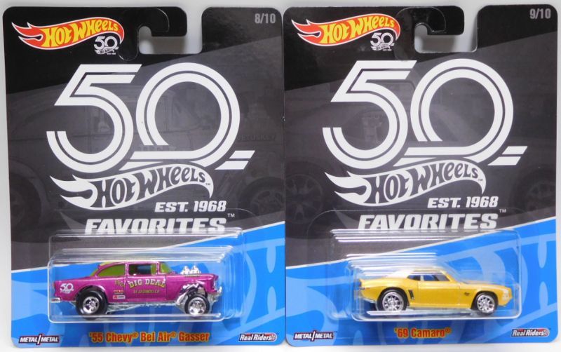 画像: 2018 HW 50th FAVORITES 【Bアソート 4種セット('70 DODGE LI'L RED EXPRESS TRUCKを除く4種）】 VW T1 DRAG BUS/'55 CHEVY BEL AIR GASSER/'65 FORD GALAXIE/'69 CAMARO (予約不可）