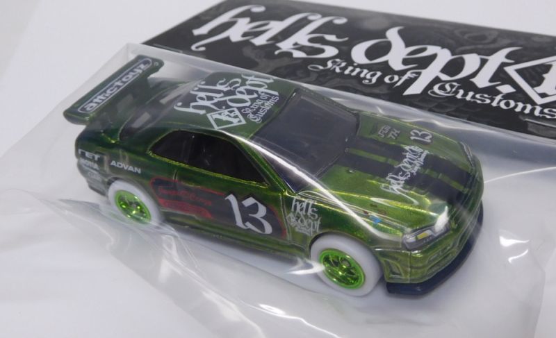 画像: HELLS DEPT 2018 -　JDC13 【"STH" NISSAN SKYLINE GT-R (BNR34) (カスタム完成品)】 SPEC.GREEN/RR （送料サービス適用外）