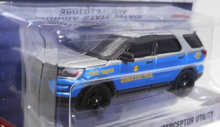 画像: 2018 GREENLIGHT HOT PURSUIT S28 【2016 FORD POLICE INTERCEPTOR UTILITY】 LT.GRAY-BLUE/RR (GEORGIA STATE PATROL)