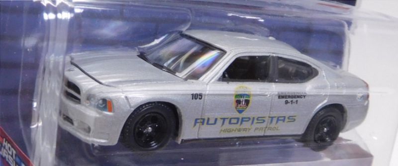 画像: 2018 GREENLIGHT HOT PURSUIT S28 【2008 DODGE CHARGER PURSUIT】 SILVER/RR (AUTOPISTAS HIGHWAY PATROL)