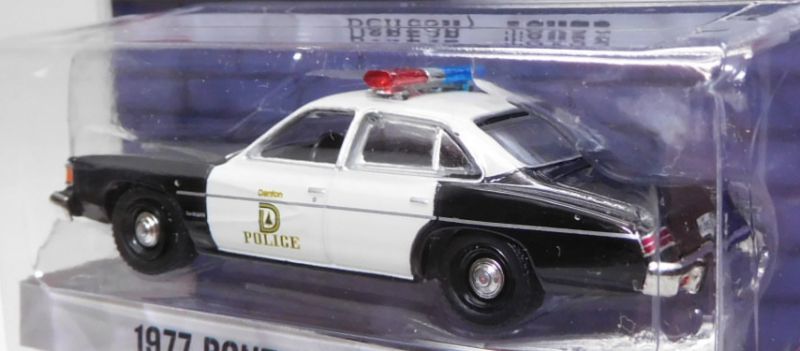 画像: 2018 GREENLIGHT HOT PURSUIT S28 【1977 PONTIAC LEMANS】 BLACK-WHITE/RR (DENTON POLICE)