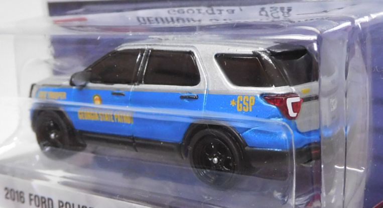 画像: 2018 GREENLIGHT HOT PURSUIT S28 【2016 FORD POLICE INTERCEPTOR UTILITY】 LT.GRAY-BLUE/RR (GEORGIA STATE PATROL)