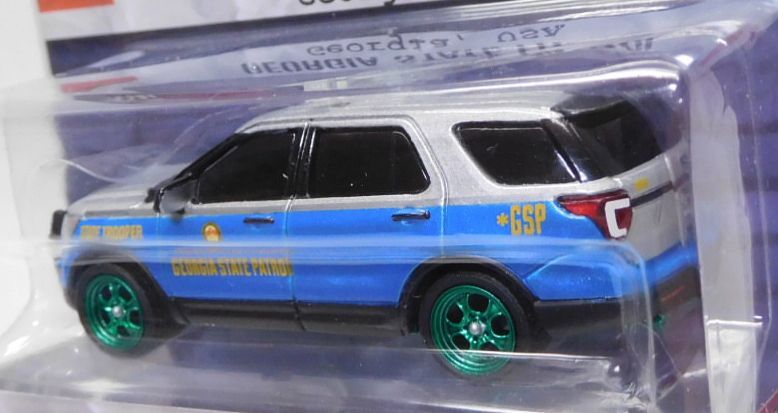 画像: 2018 GREENLIGHT HOT PURSUIT S28 【2016 FORD POLICE INTERCEPTOR UTILITY】 LT.GRAY-BLUE/RR (GEORGIA STATE PATROL)(GREEN MACHINE)