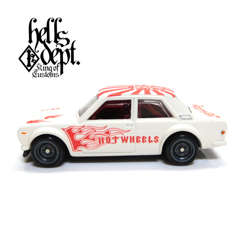 画像: HELLS DEPT 2018 - 【"DARUMA" DATSUN 510 (カスタム完成品)】 FLAT WHITE/RR （送料サービス適用外）