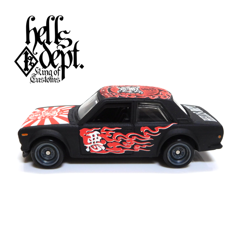 画像: HELLS DEPT 2018 - 【"DARUMA" DATSUN 510 (カスタム完成品)】 FLAT BLACK/RR （送料サービス適用外）