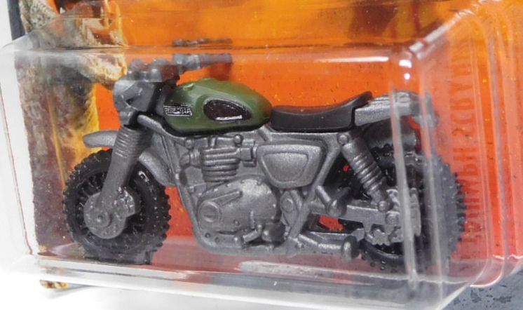 画像: 2018 MATCHBOX "JURASSIC WORLD"  【'15 TRIUMPH SCRAMBLER】  OLIVE-GRAY (予約不可）