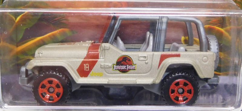 画像: 2018 MATCHBOX "JURASSIC WORLD" LEGACY COLLECTION  【'93 JEEP WRANGLER #18 (ROLL BAR)】  FLAT SAND(予約不可）