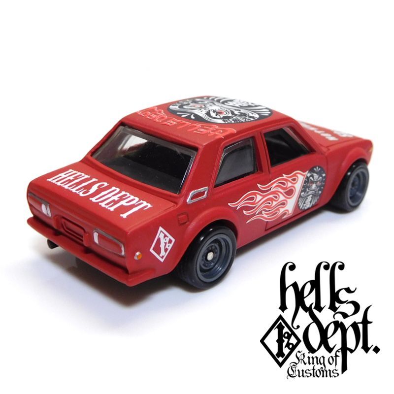 画像: HELLS DEPT 2018 - 【"DARUMA" DATSUN 510 (カスタム完成品)】 FLAT RED/RR （送料サービス適用外）