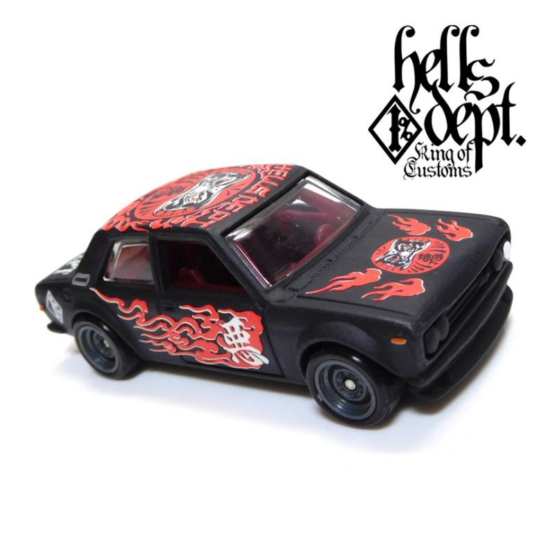 画像: HELLS DEPT 2018 - 【"DARUMA" DATSUN 510 (カスタム完成品)】 FLAT BLACK/RR （送料サービス適用外）