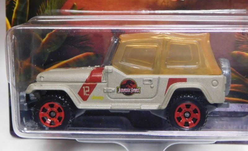 画像: 2018 MATCHBOX "JURASSIC WORLD" LEGACY COLLECTION  【'93 JEEP WRANGLER #12 (CANOPY)】  FLAT SAND(予約不可）