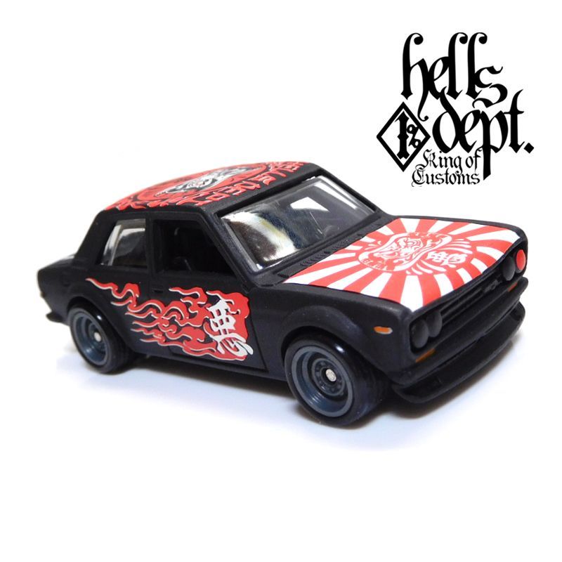 画像: HELLS DEPT 2018 - 【"DARUMA" DATSUN 510 (カスタム完成品)】 FLAT BLACK/RR （送料サービス適用外）