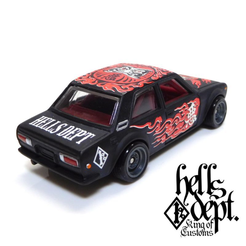 画像: HELLS DEPT 2018 - 【"DARUMA" DATSUN 510 (カスタム完成品)】 FLAT BLACK/RR （送料サービス適用外）