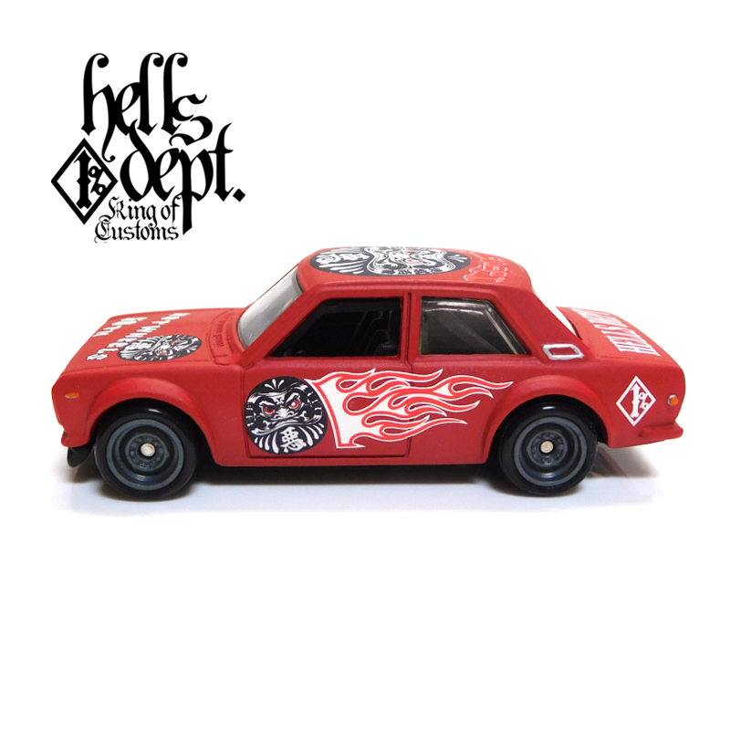 画像: HELLS DEPT 2018 - 【"DARUMA" DATSUN 510 (カスタム完成品)】 FLAT RED/RR （送料サービス適用外）